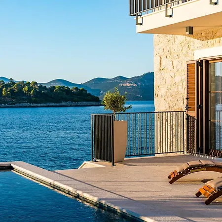 Seafront Villa Draga With Heated Infinity Pool Mali Iz Exterior photo