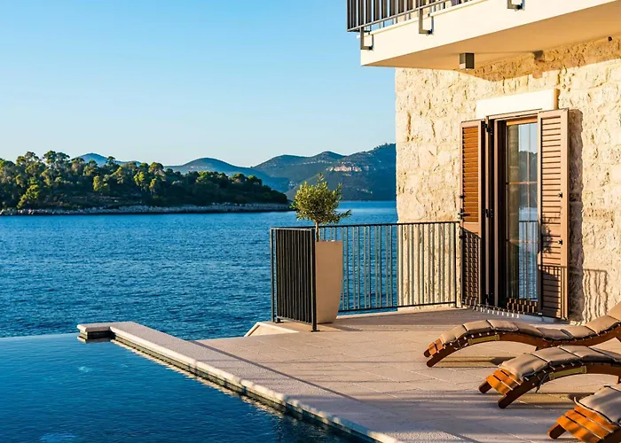 Seafront Villa Draga With Heated Infinity Pool